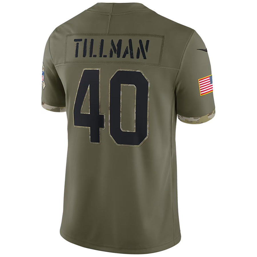 Silnrao A.Cardinals #40 Pat Tillman Player Olive Salute to Service Limited Stitched Jerseys