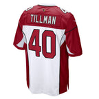 Silnrao A.Cardinals #40 Pat Tillman Player White Game Road Stitched Jerseys