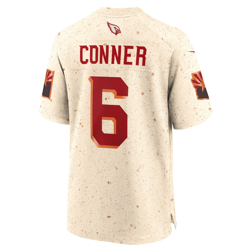 Silnrao A.Cardinals #6 James Conner Natural 2025 Rivalries Collection Game Stitched Jerseys