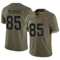 Silnrao A.Cardinals #85 Trey McBride Player Olive Salute to Service Limited Stitched Jerseys