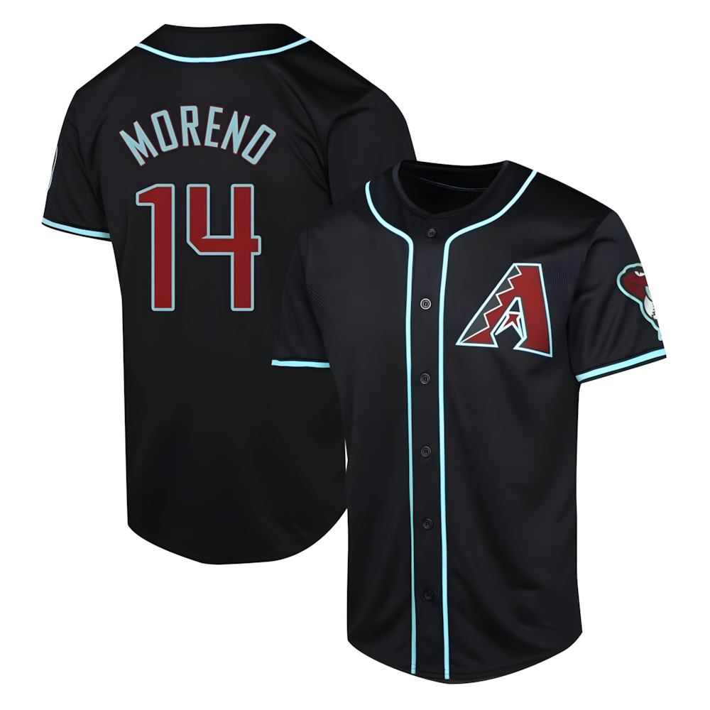 Silnrao A.Diamondbacks #14 Gabriel Moreno Player Black Limited Alternate Stitched Jerseys