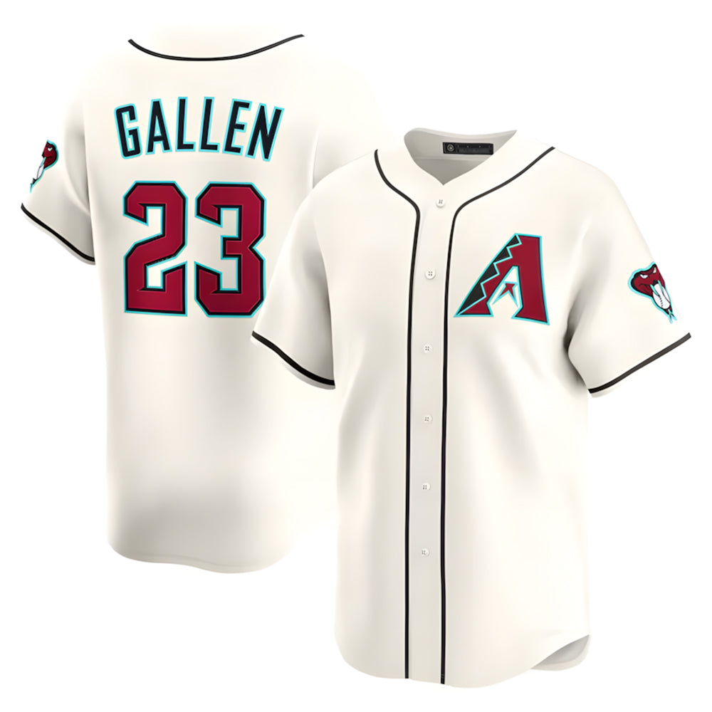 Silnrao A.Diamondbacks #23 Zac Gallen Player Cream Game Limited Stitched Jerseys