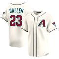 Silnrao A.Diamondbacks #23 Zac Gallen Player Cream Game Limited Stitched Jerseys