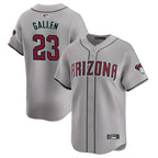 Silnrao A.Diamondbacks #23 Zac Gallen Player Gray Replica Game Stitched Jerseys