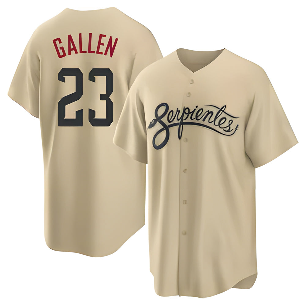 Silnrao A.Diamondbacks #23 Zac Gallen Player Light Brown City Connect Cool Replica Stitched Jerseys