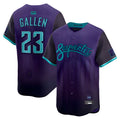 Silnrao A.Diamondbacks #23 Zac Gallen Player Purple City Connect Limited Vapor Stitched Jerseys