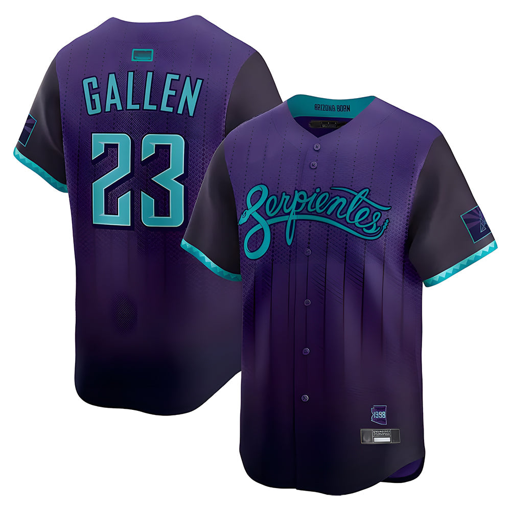 Silnrao A.Diamondbacks #23 Zac Gallen Player Purple City Connect Limited Vapor Stitched Jerseys