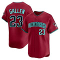 Silnrao A.Diamondbacks #23 Zac Gallen Player Red Blue reserve Replica Game Stitched Jerseys