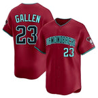 Silnrao A.Diamondbacks #23 Zac Gallen Player Red Blue reserve Replica Game Stitched Jerseys