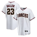 Silnrao A.Diamondbacks #23 Zac Gallen Player White Cool Replica Stitched Jerseys
