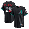Silnrao A.Diamondbacks #28 Nolan Arenado Player Black USA 250 Fourth of July Home Game Stitched Jerseys