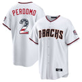 Silnrao A.Diamondbacks #2 Geraldo Perdomo Player White USA 250 Fourth of July Home Game Stitched Jerseys