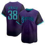Silnrao A.Diamondbacks #38 Paul Sewald Player Purple Limited 2025 City Connect Stitched Jersey