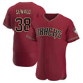 Silnrao A.Diamondbacks #38 Paul Sewald Player Red Crimson Alternate Stitched Jersey