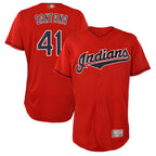 Silnrao A.Diamondbacks #41 Carlos Santana Player Red game time Stitched Jersey