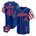 Silnrao A.Diamondbacks #41 Carlos Santana Player Royal Independence Day Vapor Premier Limited Stitched Jersey