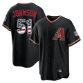 Silnrao A.Diamondbacks #51 Randy Johnson Player Black USA 250 Fourth of July Game Home Stitched Jerseys