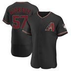 Silnrao A.Diamondbacks #57 Eduardo Rodriguez Player Black Alternate Stitched Jersey