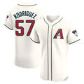 Silnrao A.Diamondbacks #57 Eduardo Rodriguez Player Cream Elite Home Stitched Jersey