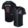 Silnrao A.Diamondbacks #8 James McCann Player Black Red Limited Alternate Stitched Jersey