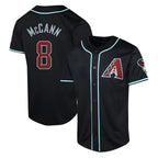 Silnrao A.Diamondbacks #8 James McCann Player Black Red Limited Alternate Stitched Jersey