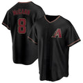 Silnrao A.Diamondbacks #8 James McCann Player Black Replica Alternate Stitched Jersey