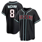 Silnrao A.Diamondbacks #8 James McCann Player Black Replica Fashion Out Stitched Jersey