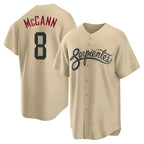 Silnrao A.Diamondbacks #8 James McCann Player Gold Replica 2026 City Connect Cool Stitched Jersey