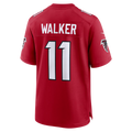 Silnrao A.Falcons #11 Jalon Walker Red Game Stitched Jerseys
