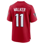 Silnrao A.Falcons #11 Jalon Walker Red Game Stitched Jerseys