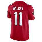 Silnrao A.Falcons #11 Jalon Walker Red Team Vapor F.U.S.E. Stitched Limited Jerseys