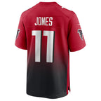 Silnrao A.Falcons #11 Jalon Walker Player Red Home Game Stitched Jerseys