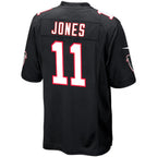 Silnrao A.Falcons #11 Julio Jones Player Black Replica Game Stitched Jerseys
