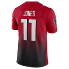 Silnrao A.Falcons #11 Julio Jones Player Red Vapor F.U.S.E. Limited Stitched Jerseys