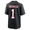 Silnrao A.Falcons #1 Tua Tagovailoa Black Alternate Game Stitched Jerseys