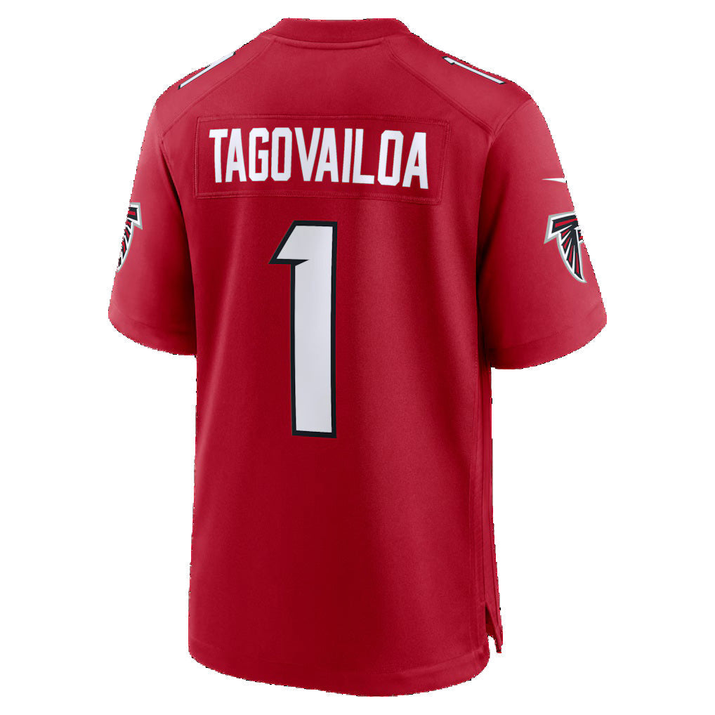 Silnrao A.Falcons #1 Tua Tagovailoa Red Game Stitched Jerseys