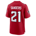 Silnrao A.Falcons #21 Deion Sanders Red Retired Player Game Stitched Jerseys