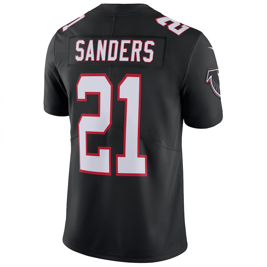 Silnrao A.Falcons #21 Deion Sanders Player Black Limited Game Stitched Jerseys
