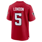 Silnrao A.Falcons #5 Drake London Red Game Stitched Jerseys