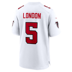 Silnrao A.Falcons #5 Drake London White Game Stitched Jerseys