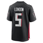 Silnrao A.Falcons #5 Drake London Player Black Home Game  Stitched Jerseys