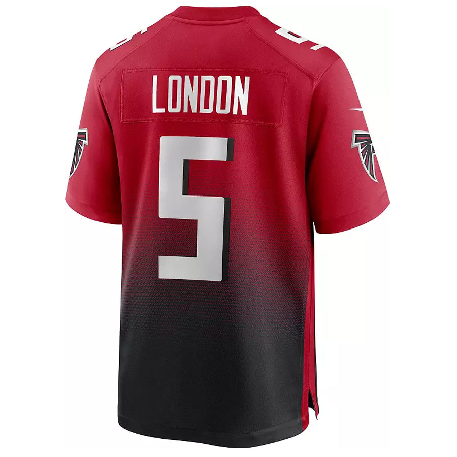 Silnrao A.Falcons #5 Drake London Player Red Home Game Stitched Jerseys