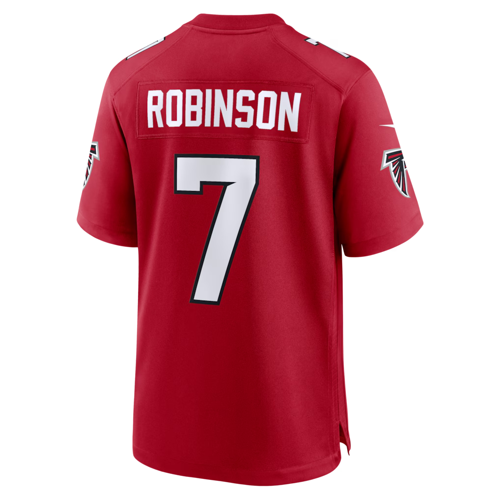 Silnrao A.Falcons #7 Bijan Robinson Red Game Stitched Jerseys