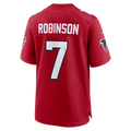 Silnrao A.Falcons #7 Bijan Robinson Red Game Stitched Jerseys