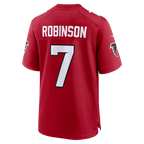 Silnrao A.Falcons #7 Bijan Robinson Red Game Stitched Jerseys