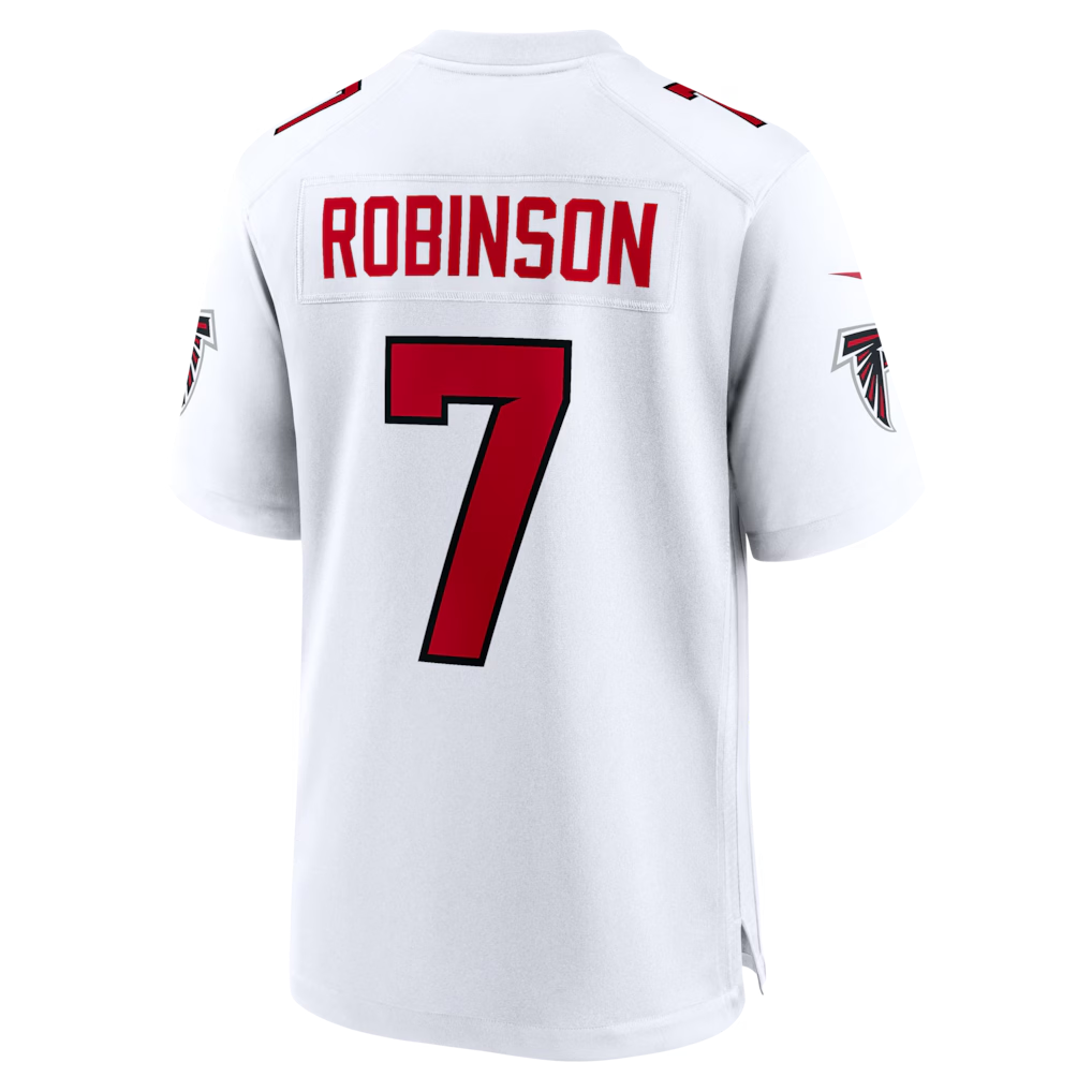 Silnrao A.Falcons #7 Bijan Robinson White Game Stitched Jerseys
