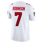 Silnrao A.Falcons #7 Bijan Robinson White Vapor F.U.S.E. Stitched Limited Jerseys