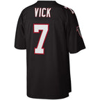 Silnrao A.Falcons #7 Michael Vick Mitchell & Ness Black Legacy Replica Stitched Jerseys