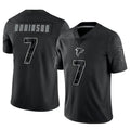 Silnrao A.Falcons #7 Bijan Robinson Player Black RFLCTV Limited Stitched Jerseys