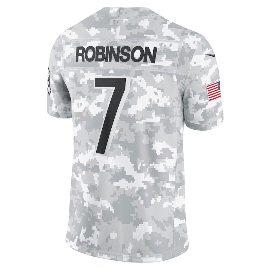 Silnrao A.Falcons #7 Bijan Robinson Player Camo Salute to Service Limited Stitched Jerseys